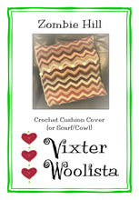 Load image into Gallery viewer, "Zombie Hill" crochet pattern by Vixter Woolista