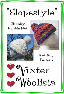 "Slopestyle" knitting pattern by Vixter Woolista