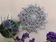 Load image into Gallery viewer, "Starburst" Christmas Coasters - crochet kit by Vixter Woolista