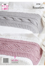 Load image into Gallery viewer, Knitting pattern - King Cole 5758 Rosarium - throws and runners
