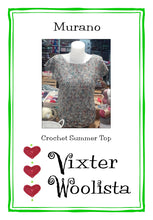 Load image into Gallery viewer, &quot;Murano&quot; crochet pattern by Vixter Woolista
