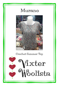 "Murano" crochet pattern by Vixter Woolista