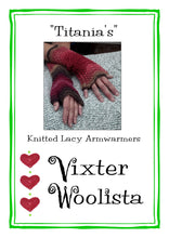 Load image into Gallery viewer, Titania&#39;s - knitting pattern by Vixter Woolista
