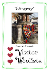 "Stingray" Crochet Blanket pattern by Vixter Woolista