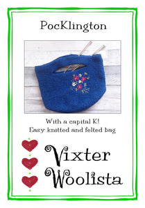 PocKlington with a capital K - knitting pattern by Vixter Woolista