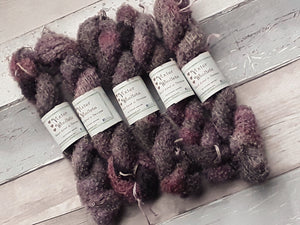 Hand-dyed mohair - "Purple Poodle" by Vixter Woolista
