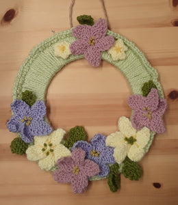 Spring Wreath - knitting pattern by Vixter Woolista