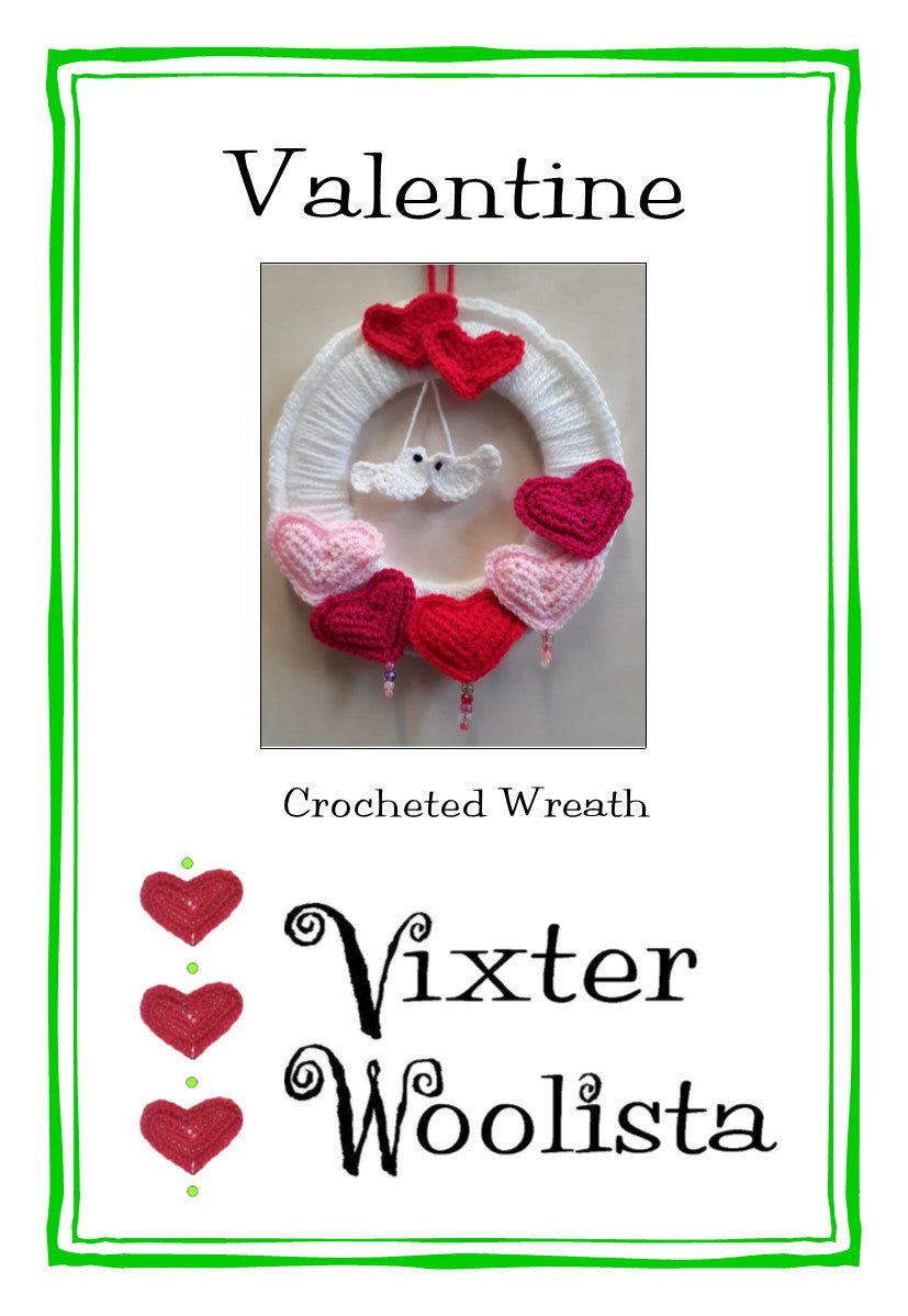 Crochet best sale valentine wreath